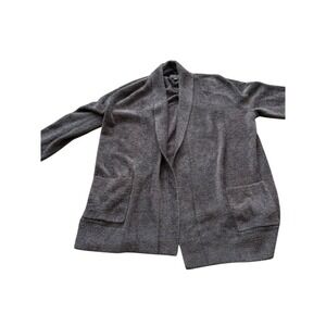 Women's M Barefoot Dreams Cozychic Lite Brown Open Cardigan‎ Pockets Sooo Soft